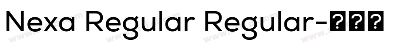 Nexa Regular Regular字体转换